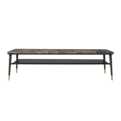 Stratton Street Rectangular Marble Top Coffee Table
