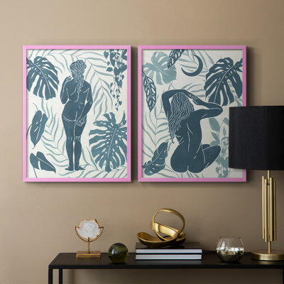 Moon Gazer III-Premium Framed Print -Ready to Hang - No Nails Required - No Nails Required