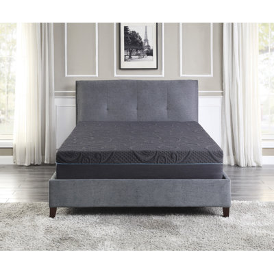 Certipur-us Gel Memory Foam Hybrid Pocket Coil Mattress In A Box-dark Gray + Foam+spring + Queen + Bedroom