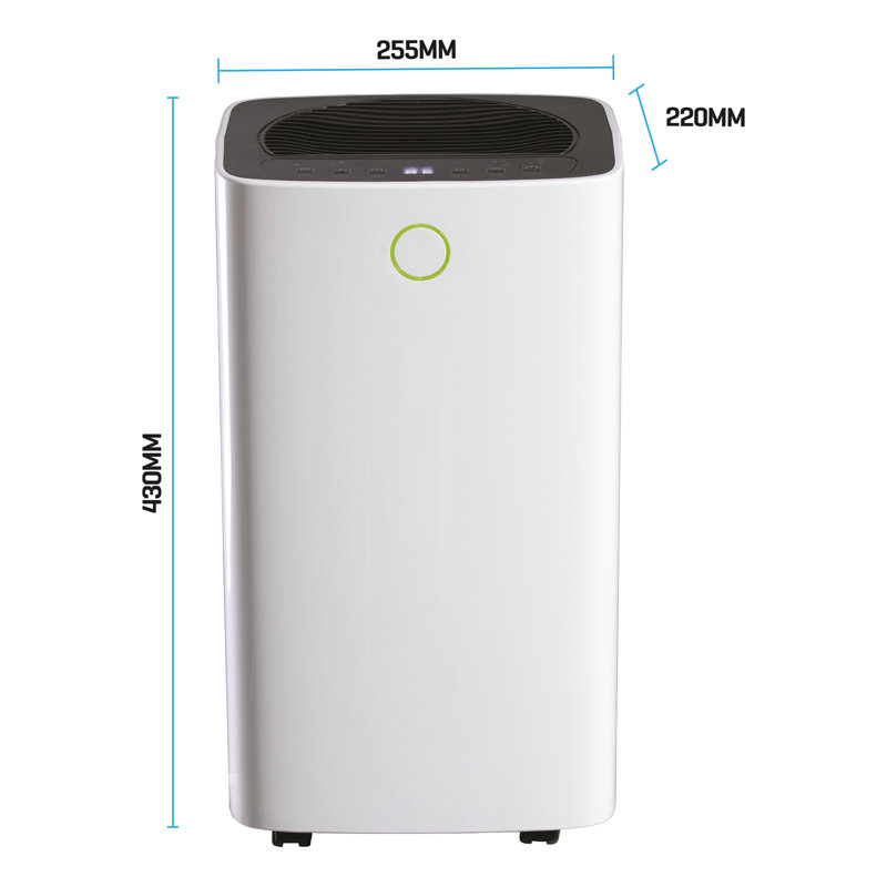 Daewoo 12 Litre Portable Dehumidifier 2 Speed With Digital 12 Hour Timer