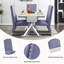 Chaise d'appoint rembourrée en velours capitonné de couleur blanche Vienne