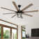 Modern 66 Inch Ceiling Fan With 6 Speed Wind 8 Blades Remote Control Reversible DC Motor With Light
