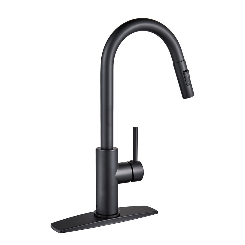Blue Elephant Pull Down Kitchen Faucet, Black