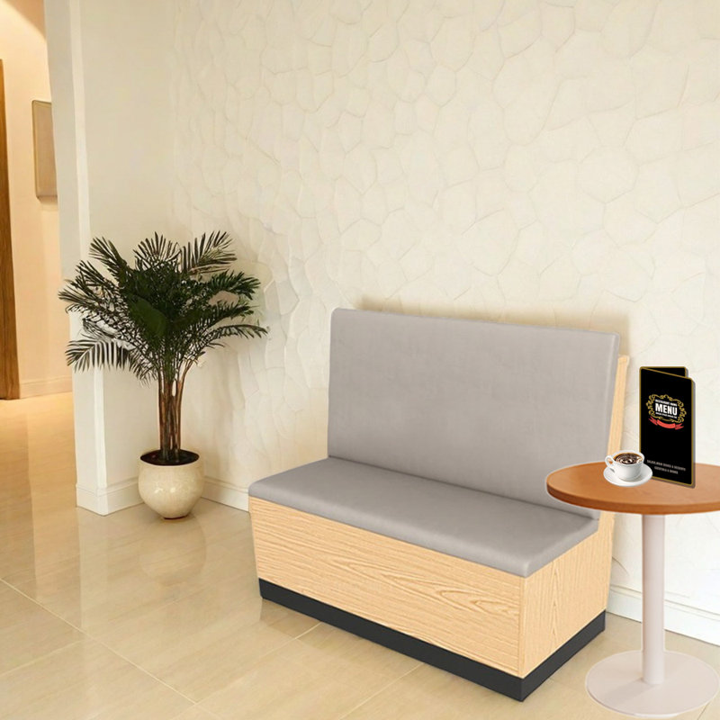 Banc rembourré en similicuir Burger Bar
