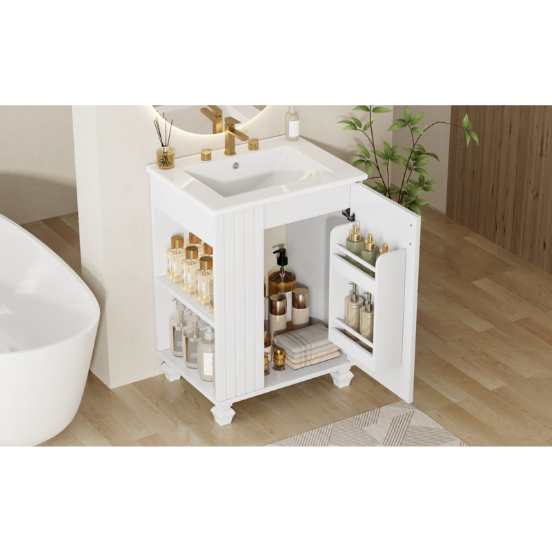 Meuble-lavabo blanc avec lavabo Timeless
