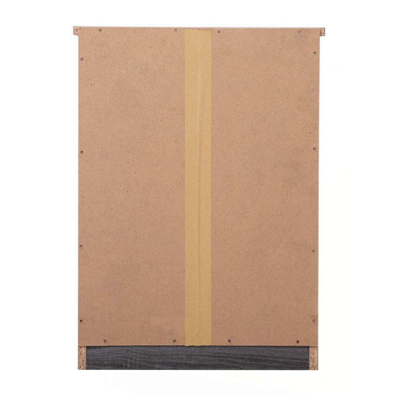 Table de chevet contemporaine avec tiroir, Gris