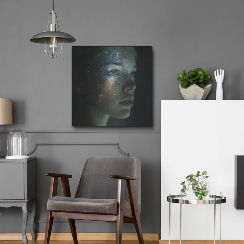 «Universal Mind» par Ann Klee, art mural en métal, 24 po x 24 po, H 24 po x l 24 po