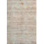 Tapis transitionnel bleu / doré en rayonne de bambou et laine-80055128