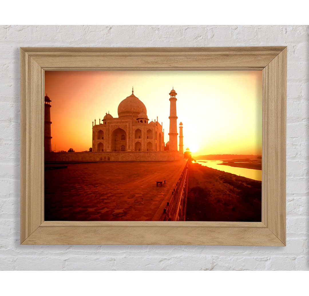 Das Taj Mahal bei Sonnenuntergang Indien - Einzelne Bilderrahmen Kunstdrucke