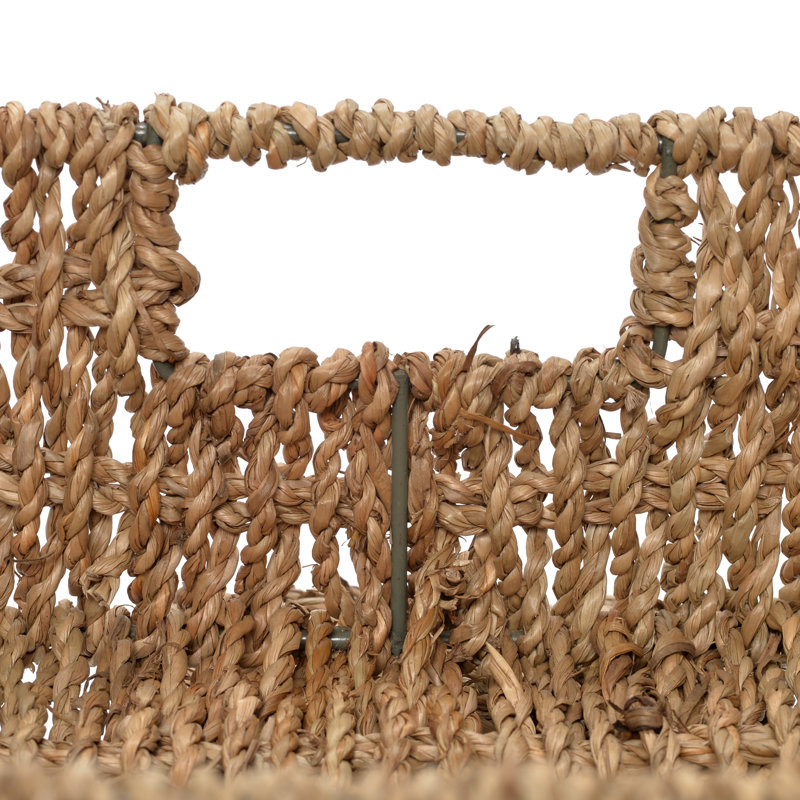 JVL Seagrass Wicker Decorative Basket