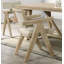 Ensemble de salle à manger contemporain en placage de chêne 7 pièces avec accoudoirs rembourrés en polyester 6 pièces 1 table