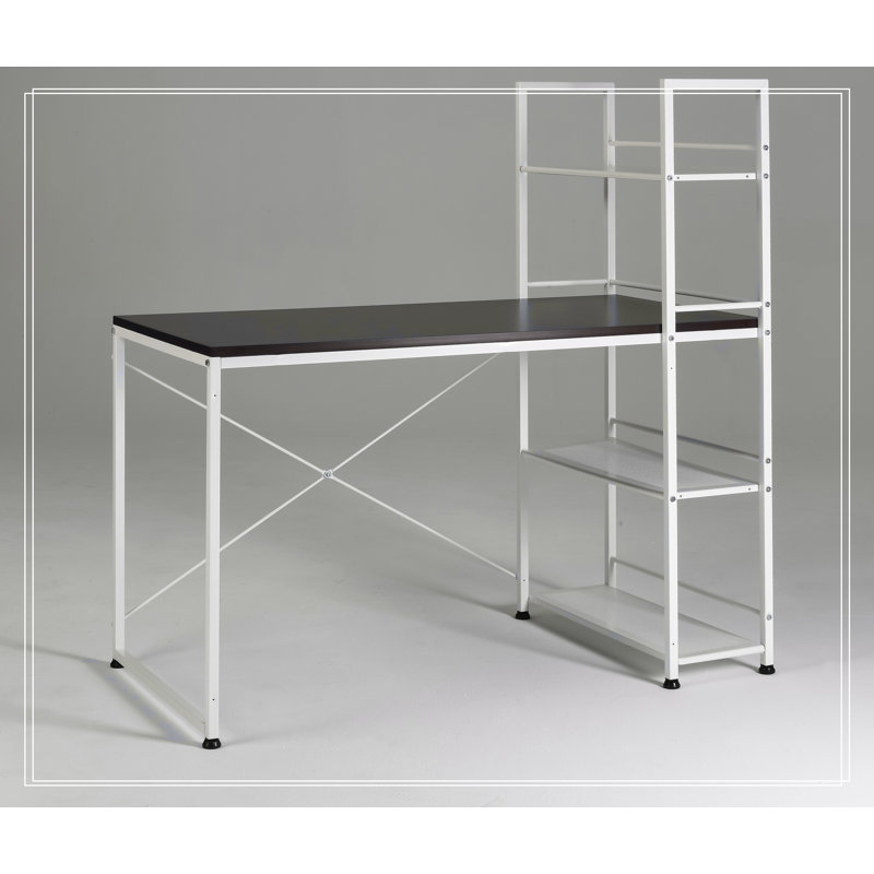 Bureau réversible en bois polyvalent pour un travail et un rangement efficaces