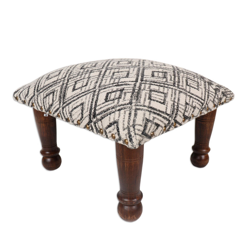 Solid + Manufactured Wood Accent Stool