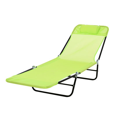 Siège inclinable pour l'extérieur, chaise pliante en tissu respirant, pour plage, cour, patio Arrière et arrière. Siège en filet. 5 positions réglables. Pour la piscine, la pelouse. Portable léger. Structure en acier.