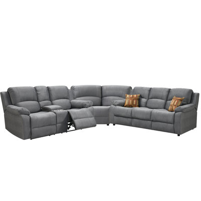 Kulp Upholstered 84 " L-Shaped Sofa Bed
