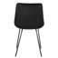 Chaise d'appoint rembourrée en velours capitonné Stoker-2145662561