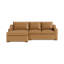 Lucca Leather Chaise Sectional-739101082-739101076