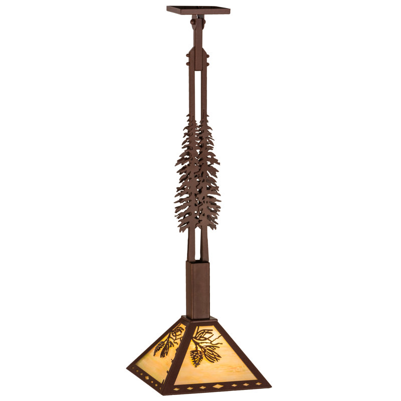 Rustic Lodge 1 - Light Pendant, Rust