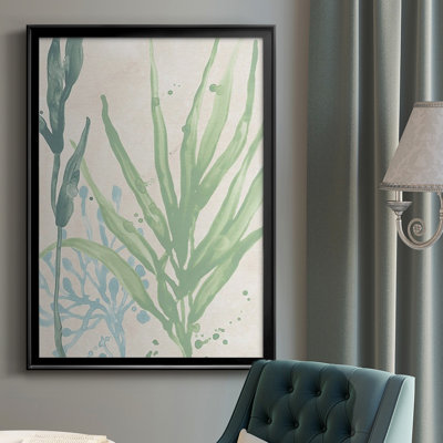 «Swaying Seagrass I», reproduction encadrée de qualité supérieure - prête à être accrochée