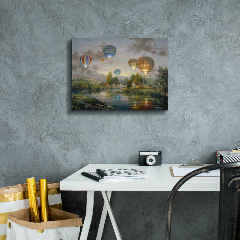 Toile épique Graffiti «Balloon Glow» par Nicky Boehme, 16 po x 12 po, H 12 po x l 16 po
