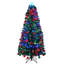 Pre Lit Fiber Optic Fir Christmas Tree with Multicolor Lights Star and Topper Metal Stand-735773754
