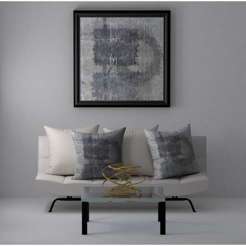 Abstract Reversible Throw Pillow, 20" x 20"