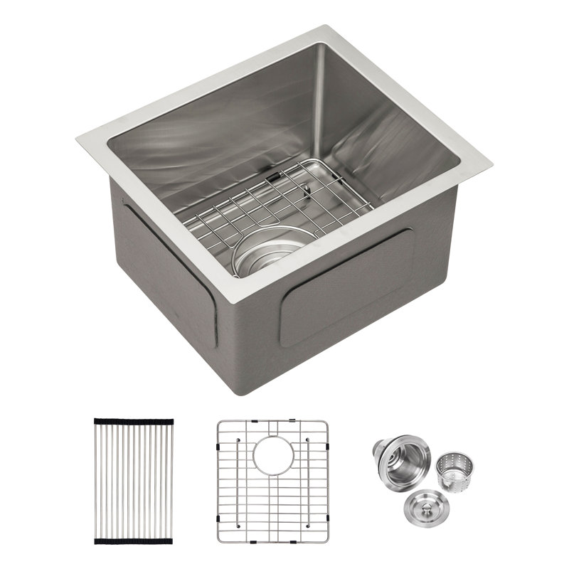 13 Inch Undermount Sink - 13"X15"X9" Undermount Stainless Steel Kitchen Sink 16 Gauge 9 Inch Deep Single Bowl Kitchen Sink Basin