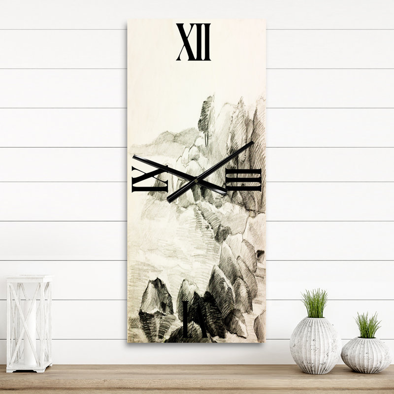 Horloge murale monochrome Lake Shore, Petit