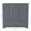 Base de meuble-lavabo gris 36 "sans comptoir ni lavabo