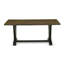 L'ensemble de table de cuisine 7 pièces se compose d'une table de cuisine rectangulaire et de 6 chaises empilables en tissu de polyester noir, finition noire brossée-258812991-258812990