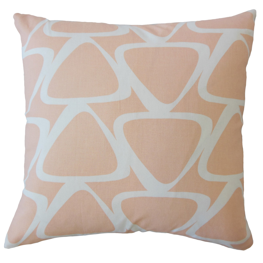 Abalene Geometric Down Filled 100% Cotton Throw Pillow The Pillow Collection 