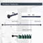 Tringle à rideaux simple réglable Jacarion de largeur totale x 1 po de diamètre-446974656-446974659