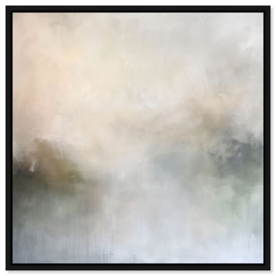 Blurred Realities Canvas Abstract Print by Oliver Gal, Black Frame, 12 x 12