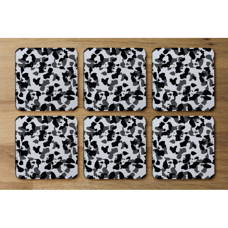 Square 6 Piece Coaster Set