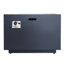 Foyer d'extérieur carré en fer 50 000, gris foncé, 33 po x 24 po, propane, aucun assemblage requis: l 33 po x H 24 po