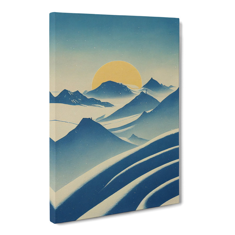 CAN-V0523-2898X Winter Landscape Style - Wrapped Canvas Print, 76cm H x 50cm W x 3cm D