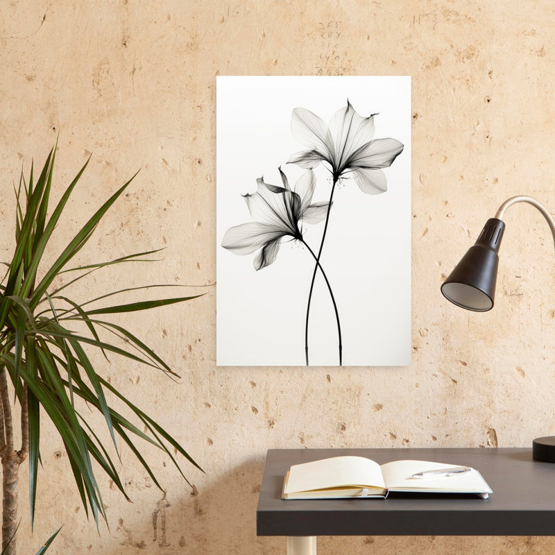 Treechild - «Whispers Of Petals», art mural contemporain abstrait, H 24 po x l 16 po