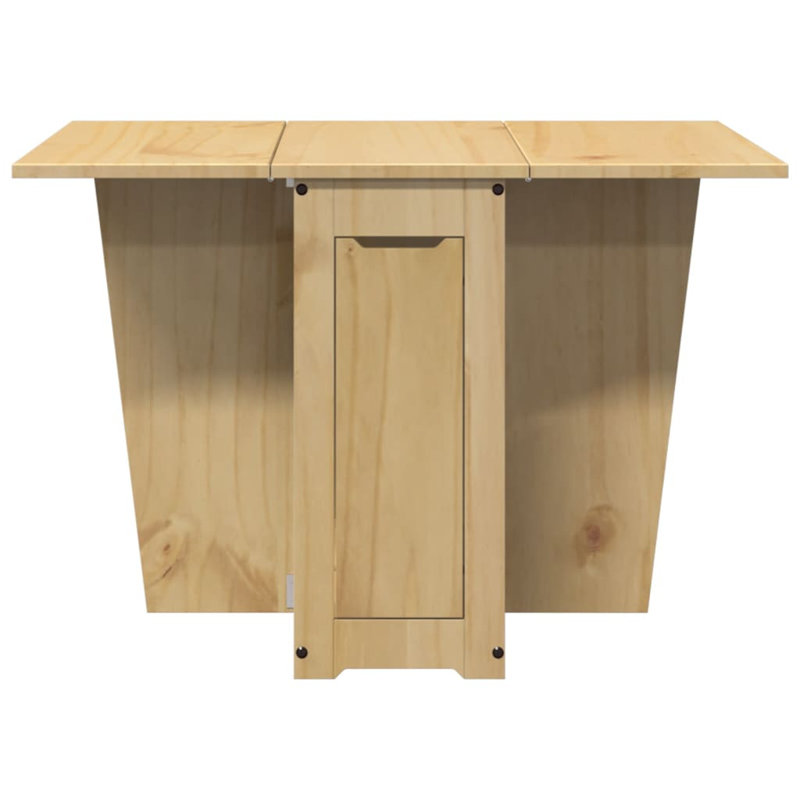 1 114cm Folding Table, Honey wax brown