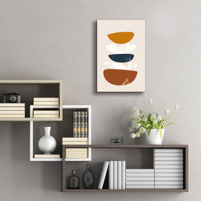 Art mural en verre Latitude Run® «Abstract Minimalist Shapes No 1» par Andreas Magnusson