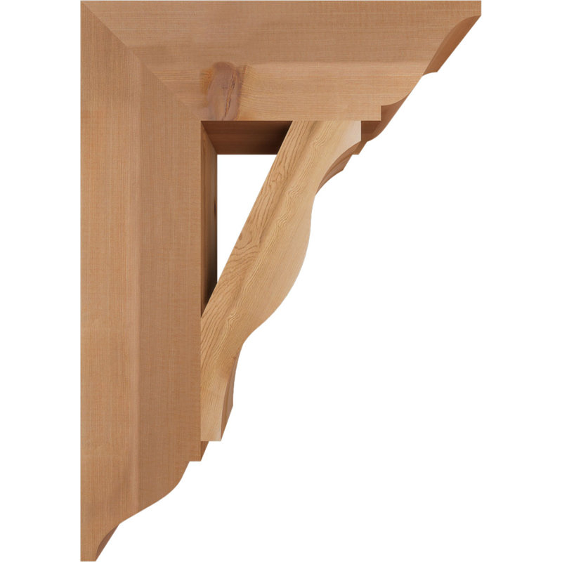 Support traditionnel Funston, H 28 po x l 5,5 po x P 20 po, Cèdre rouge de l'Ouest, Lisse