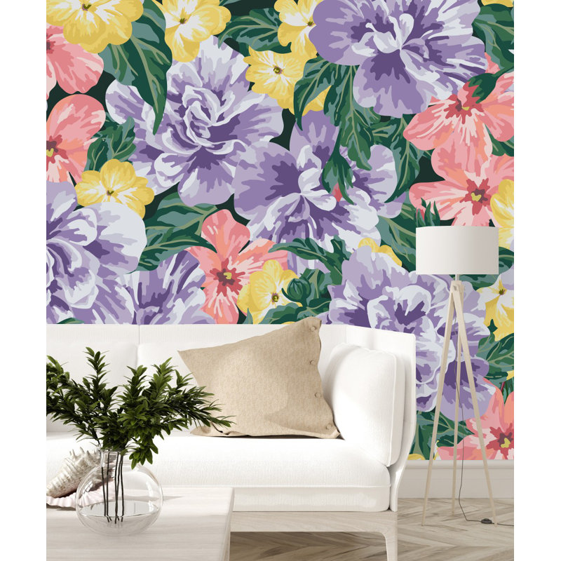 Peel & Stick Wall Mural, 8.34' W x 8.34' L