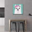 Art mural en verre épique «Floral Llama» par Elizabeth Tyndall, 24 po x 24 po-117482519