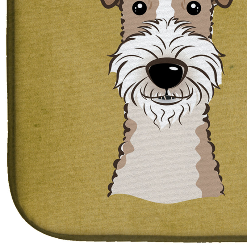 Tapis de séchage en fil de terrier à poils et poils de fox