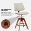  Tabourets de bar pivotants à hauteur réglable avec dossier, tabouret de comptoir moderne en similicuir pour îlot de cuisine -1632543307-1632543310