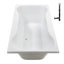 Baignoire de trempage en acrylique 72 po x 36 po, drain inclus-97545331