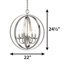 Lustre sphérique candélabre 5 lumières Harvest-409191245