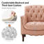 Fauteuil en cuir véritable capitonné l 32 po Orme-122503354