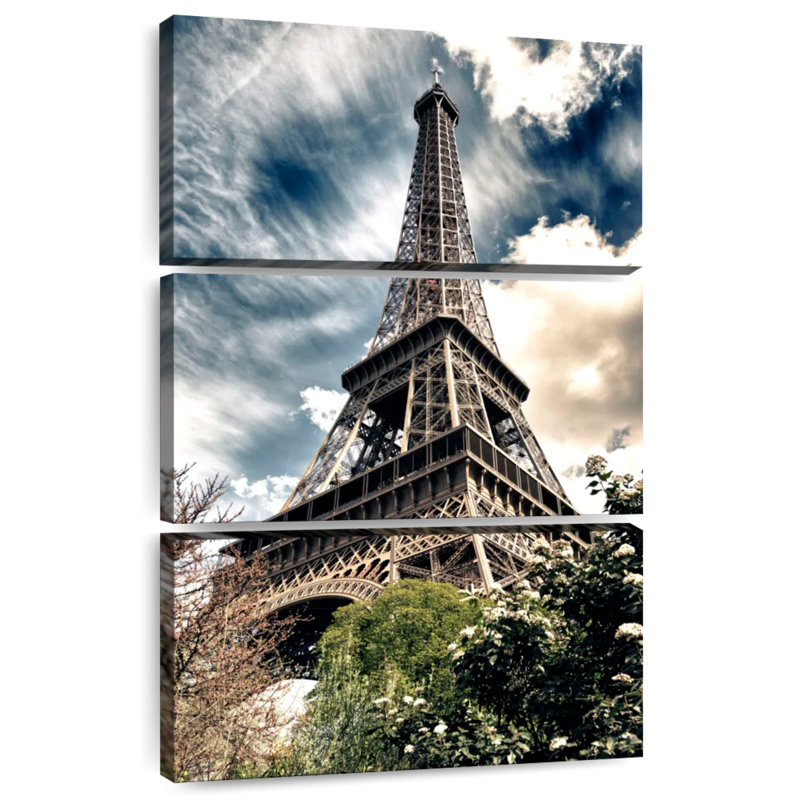 Tour Eiffel Nicci par le bas, H 32 po x l 20 po