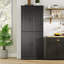 Armoire de cuisine, armoire de rangement autoportante avec portes et tablettes-289041236