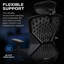 Chaise de bureau ergonomique avec soutien lombaire RESPAWN SPIRE, appui-tête, accoudoirs réglables et coussin de gel rafraîchissant, siège en filet respirant confortable pour le bureau personnel, fauteuil de jeu inclinable à haut dossier-87903892